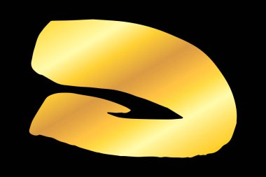 Altın sanatsal boya vuruşu