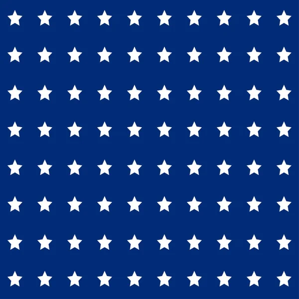 Американські Патріотичні Зірки Безшовно Зображені Яскраво Червоному Синьому Білому Кольорах — стоковий вектор