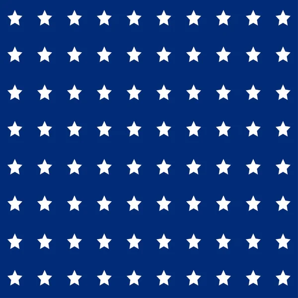 Stelle Patriottiche Americane Modello Senza Cuciture Rosso Vivo Blu Bianco — Vettoriale Stock