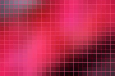 Vektör kare mozaik koyu pembe arkaplan, yatay biçim.