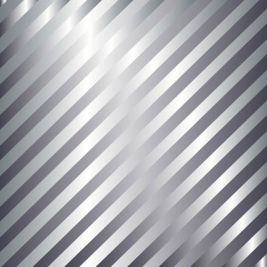 Gümüş eğimli köşegen çizgileri. Soyut modern vektör arkaplanı. Parlak metal duvar kağıdı.