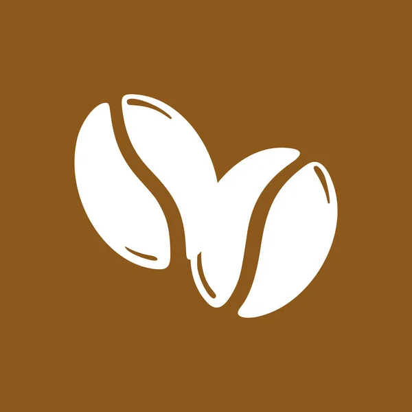 Geröstete Kaffeebohnen Handgezeichnete Grafische Vektordarstellung Isoliert Über Braunem Hintergrund — Stockvektor