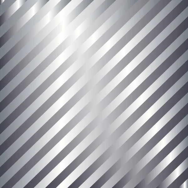 Silver Gradient Diagonal Stripes Pattern Abstract Modern Vector Background Shiny — Stock Vector