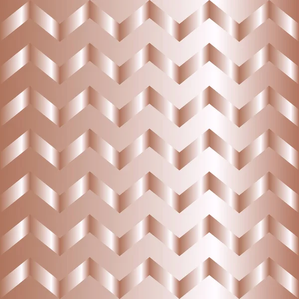 Gradiente Dorato Rosa Modello Chevron Astratto Sfondo Vettore Moderno Lucido — Vettoriale Stock