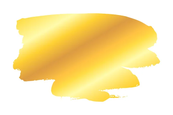 Künstlerischer Goldener Farbstrich — Stockvektor