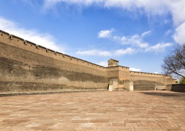 The ancient walls of Pingyao in China clipart