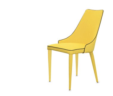 Modern yeni özel mutfak sandalye sarı kumaştan