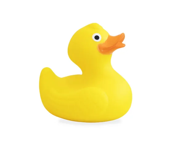 Yellow Rubber Duck Isolated White Background — Stock Photo, Image