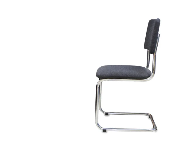 Profile View Modern Office Chair Gray Cloth White — Stock Photo, Image