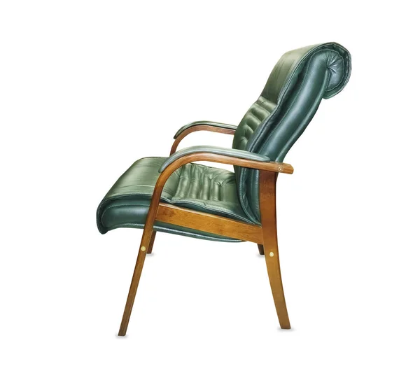 绿色皮革的办公椅 — 图库照片