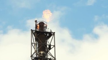 Rafineri yangın meşalesi