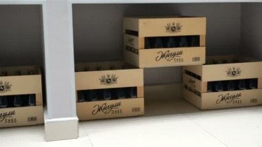 Şişe bira Müzesi Moskova Brewing Company, Moscow, Rusya Federasyonu - 18 Mart 2017: