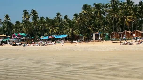 Houses Huts Beach — Stock Video