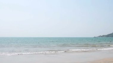 Goa, Hindistan - 17 Şubat 2016: Evleri ve kulübe Palolem sahilde