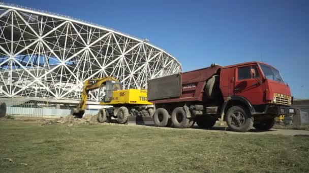 Fifa 월드컵 볼고그라드의 도시에 새로운 경기장의 프레임 워크의 볼고그라드 러시아 — 비디오