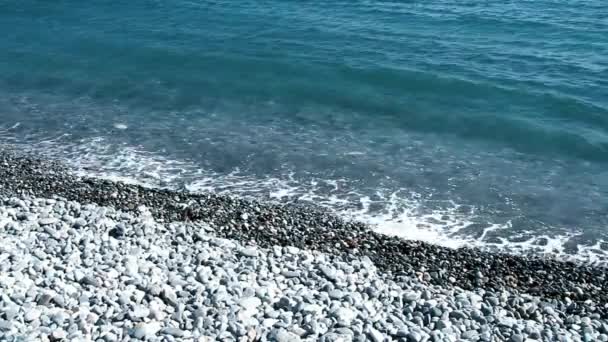 Vlny Mořské Pláži — Stock video