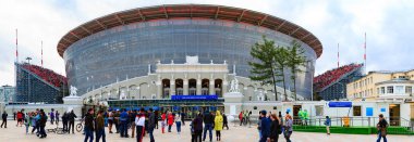 Yekaterinburg, Rusya 21 Haziran 2018. 2018 Dünya Şampiyonası futbol (futbol için yeni stadyum).