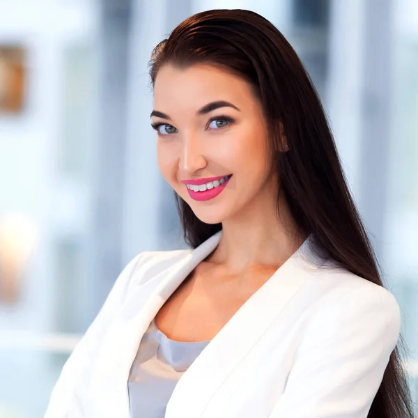 Pretty Businesswoman Office — Stock Photo, Image