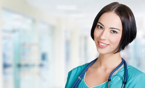Vrouwelijke Dokter Een Ziekenhuis — Stockfoto