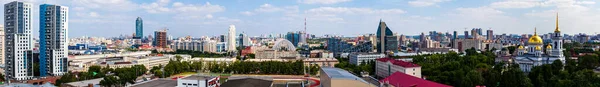 Ecaterimburgo Rússia Uma Vista Sobre Centro Ecaterimburgo Rússia — Fotografia de Stock