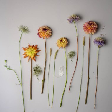  Arka planda güzel bir çiçek buketi