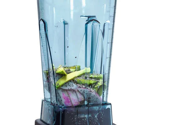 Enerji güler yüzlü. Enerji smoothie blender için malzemeler wi — Stok fotoğraf