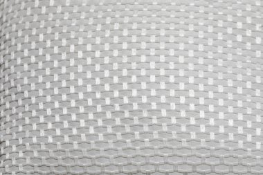 Beyaz el yapımı yastık. Tekstil yüzey. Ev iç dekor.