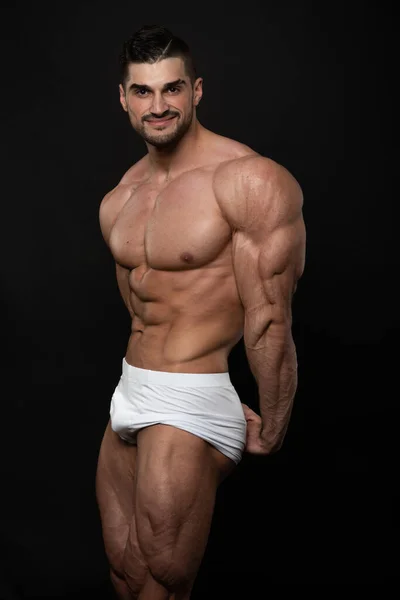 Fitness Modelo Masculino Estudio —  Fotos de Stock