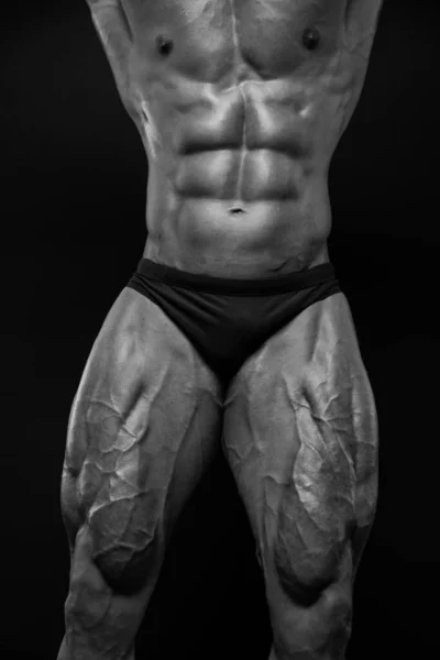 Torso Macho Musculoso Con Abdominales — Foto de Stock