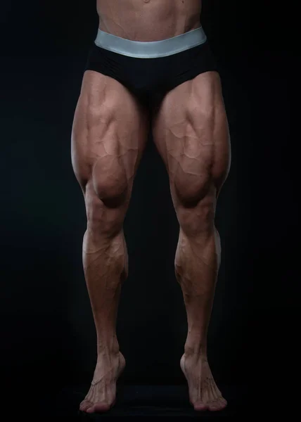 Muscular male legs stock image. Image of veiny, hero - 10140203