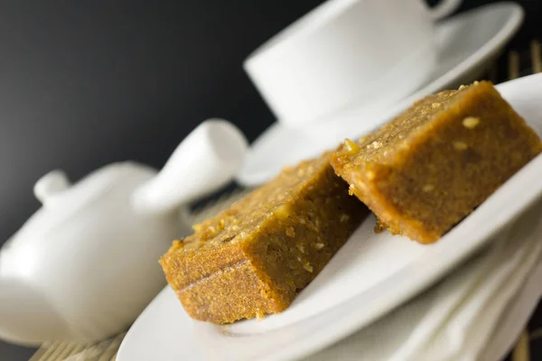 Torta al vapor de sésamo de piñón —  Fotos de Stock