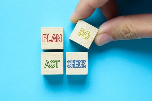 Plan Do Check Act diagrama de ciclo — Foto de Stock