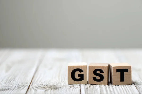 Concetto di business con una parola GST — Foto Stock