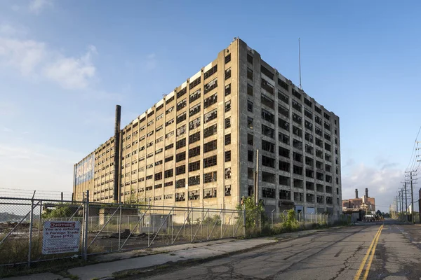 Opuszczone terminale Detroit Harbor — Zdjęcie stockowe