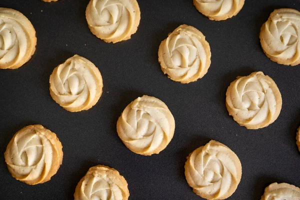 Домашнє печиво з маслом у випічці — стокове фото