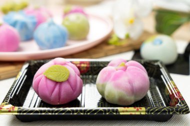 Geleneksel Japon pastası wagashi