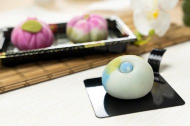 Geleneksel Japon pastası wagashi