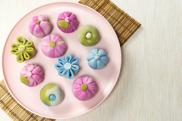 Geleneksel Japon pastası wagashi — Stok fotoğraf