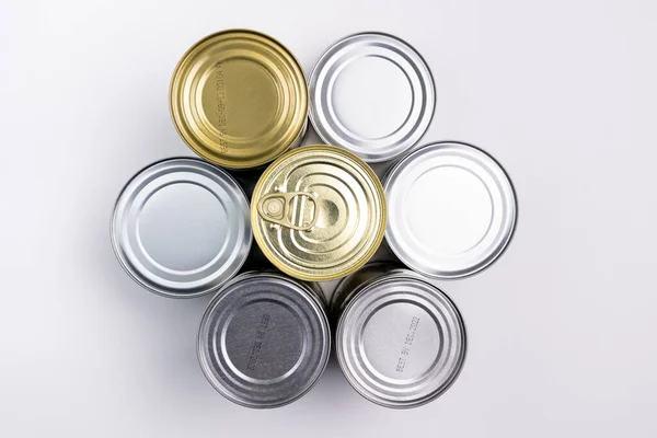 Aluminio puede ver la comida desde arriba —  Fotos de Stock