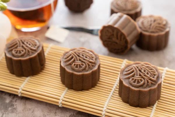 Mocha chinesa tradicional mooncake — Fotografia de Stock