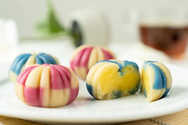 Geleneksel Japon pastası wagashi — Stok fotoğraf