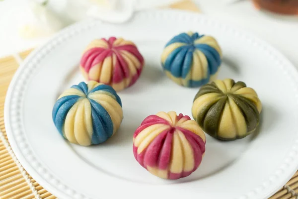 Geleneksel Japon pastası wagashi — Stok fotoğraf