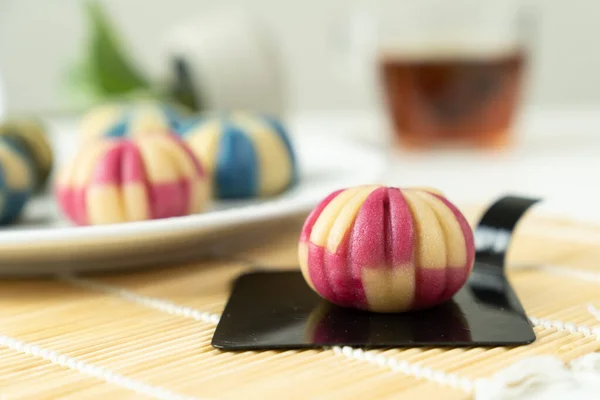 Geleneksel Japon pastası wagashi — Stok fotoğraf