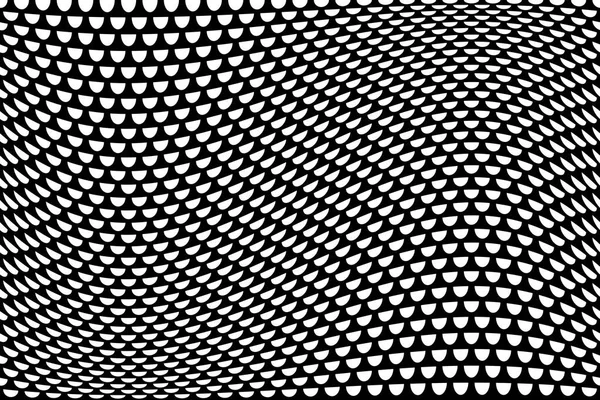 Yarım daire dalgalı desen. Soyut dışbükey arka plan dokulu. Vektör sanat.