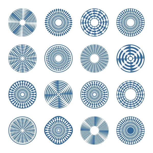 Ensemble Éléments Conception Flèches Cercle Art Vectoriel — Image vectorielle