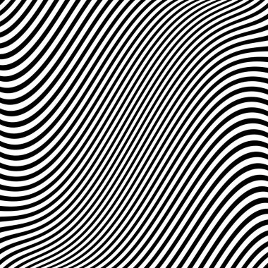 Dalgalı çizgiler doku soyut. Çizgili arka plan. Vektör sanat.