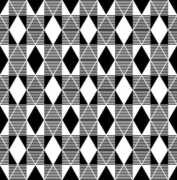 シームレスな道化師パターン 幾何学的なテクスチャー ベクター アート — ストックベクタ