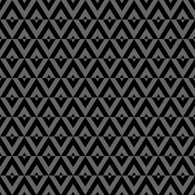 Kusursuz elmas desen. Siyah ve gri geometrik doku. Vektör sanat.
