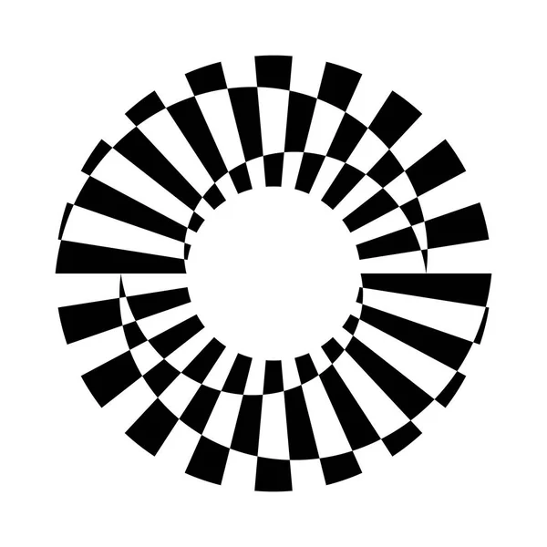 Cercle Rotation Élément Conception Design Abstrait Art Vectoriel — Image vectorielle