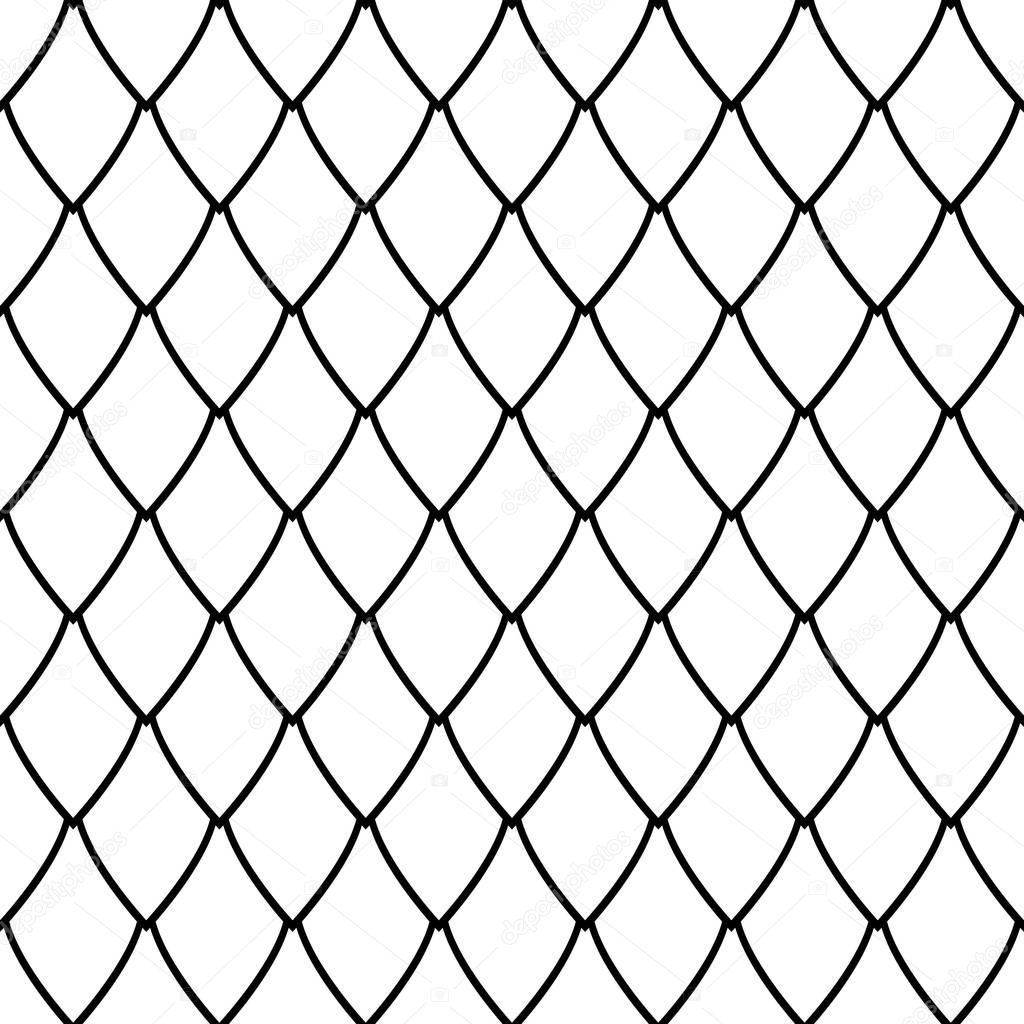 Seamless net pattern. Geometric latticed texture. Vector art. 